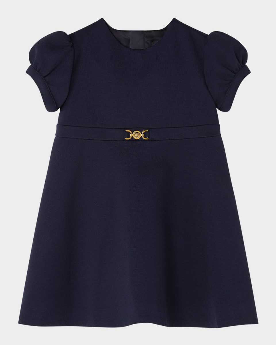 Girl's A-Line Dress W/ Medusa Hardware, Size 12M-2